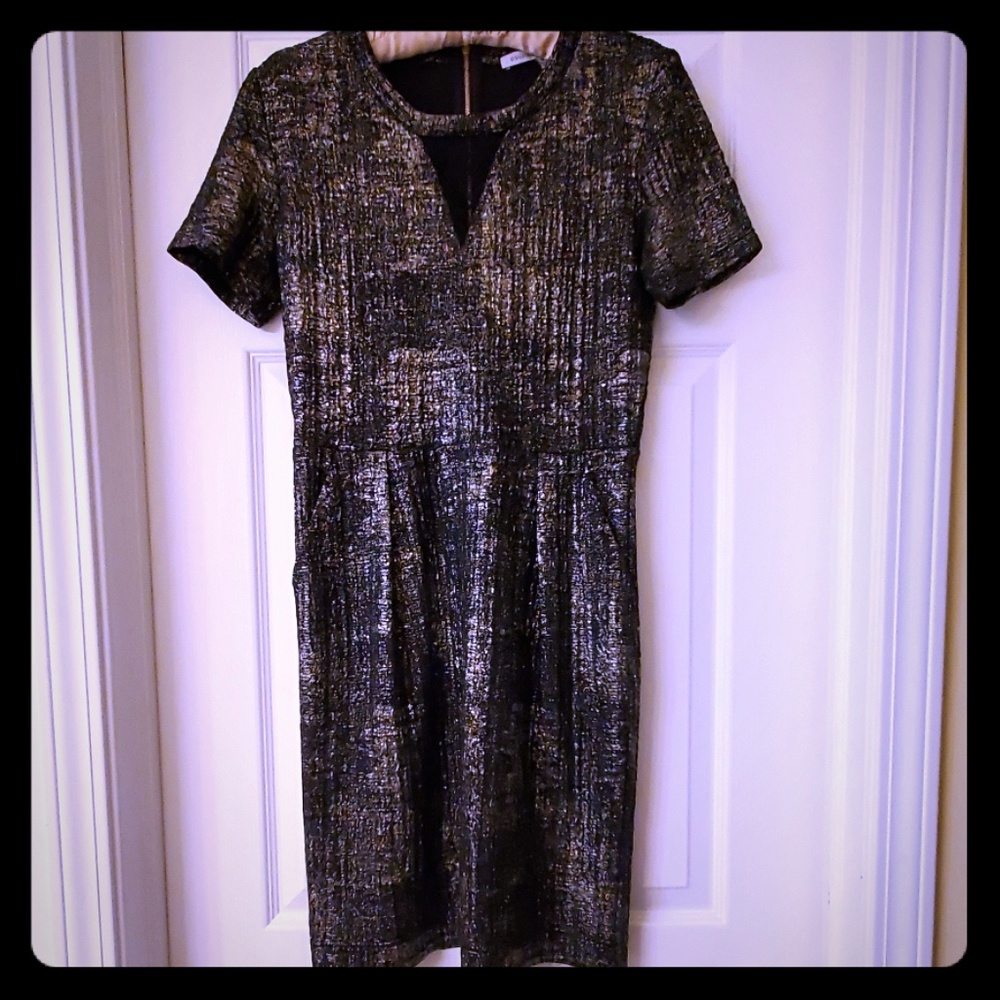 Collective Concepts black and gold dress size Small